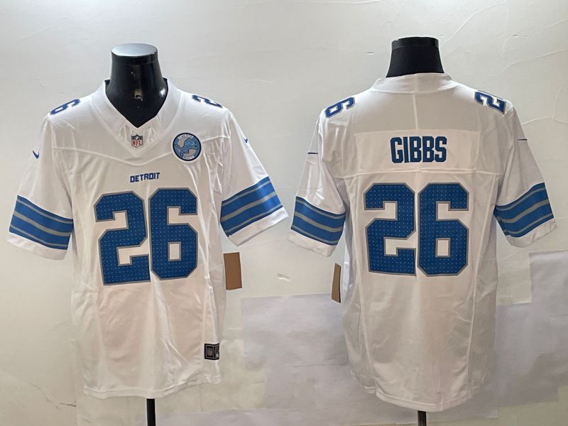 Men Detroit Lions #26 Gibbs White three generations 2024 Nike Limited NFL Jersey style 2->detroit lions->NFL Jersey